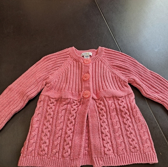 Greendog Pink Cable Knit Sweater  Size 18mo - Picture 1 of 10
